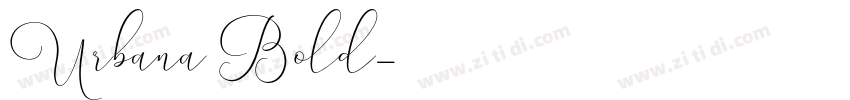 Urbana Bold字体转换